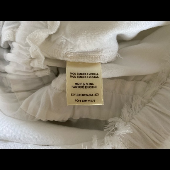 Cloth & Stone Strapless Fray Trim Crop Jumpsuit - Picture 14 of 15